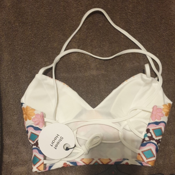 Matching short two piece set streetheart festival set embroidery co ord size 12 - Picture 2 of 4